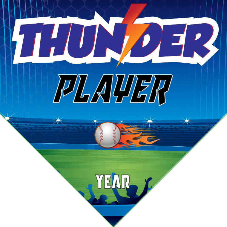 Thunder 2 - Home Baseball Banners