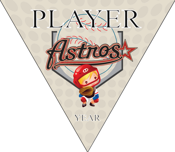 Astros 6 - Triangle Baseball Banners