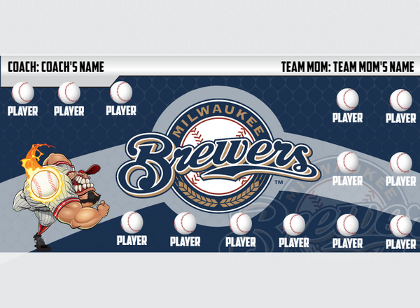 Brewers - Baseball - Pole Pocket Banner