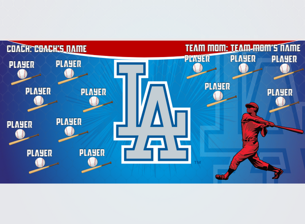 Dodgers 2 - Baseball - Pole Pocket Banner