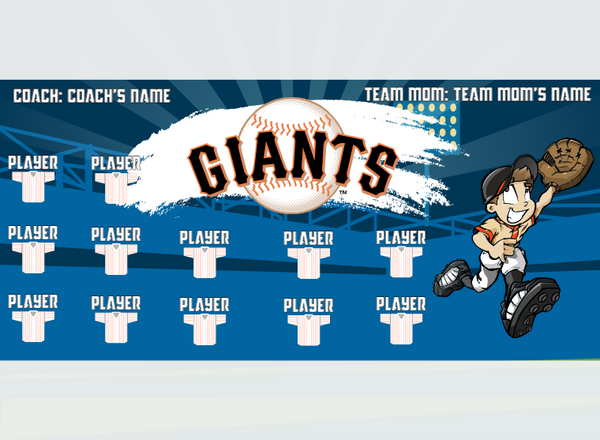 Giants 2 - Baseball - Pole Pocket Banner