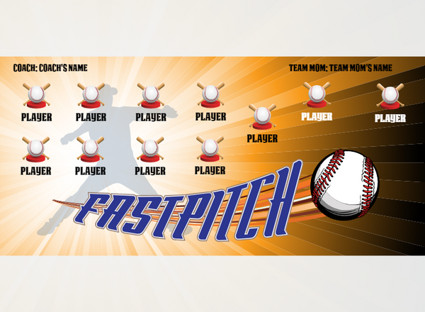 Fast Pitch 1 - Softball - Pole Pocket Banner