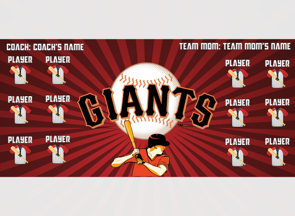 Giants 3 - Baseball - Pole Pocket Banner