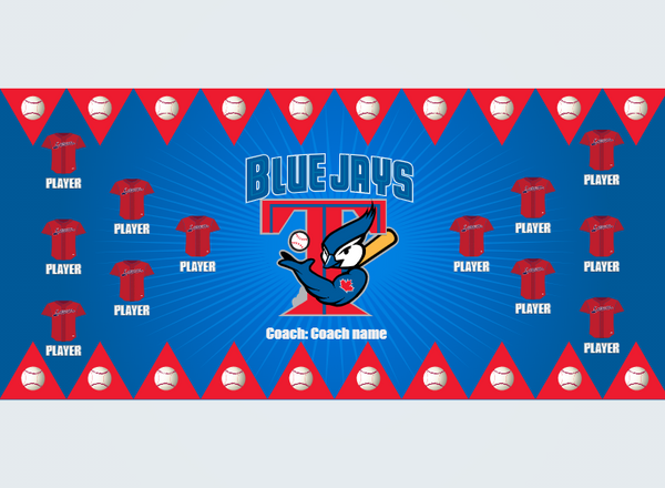 Blue Jays - Baseball - Pole Pocket Banner