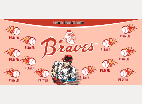 Braves - Baseball - Pole Pocket Banner