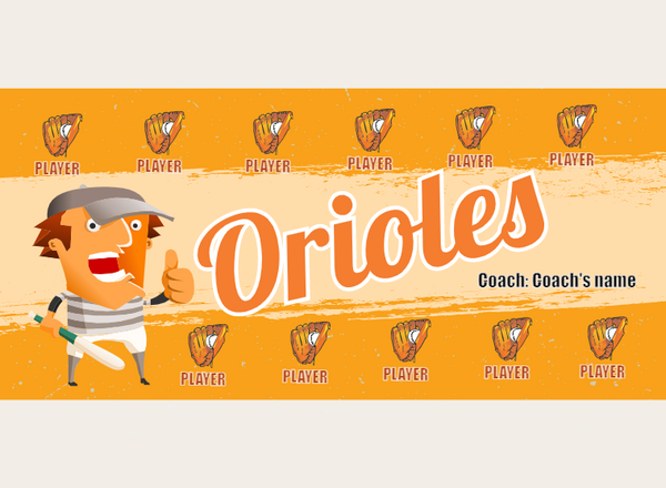 Orioles - Baseball - Pole Pocket Banner