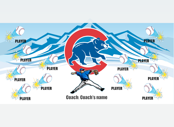 Cubs - Baseball - Pole Pocket Banner