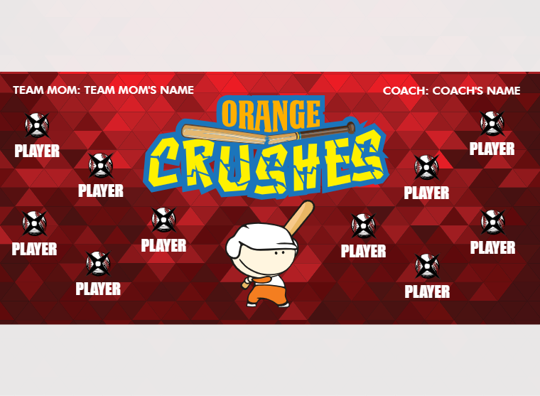 Orange Crush 1 - Softball - Pole Pocket Banner