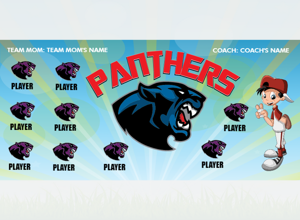 Panthers 1 - Softball - Pole Pocket Banner