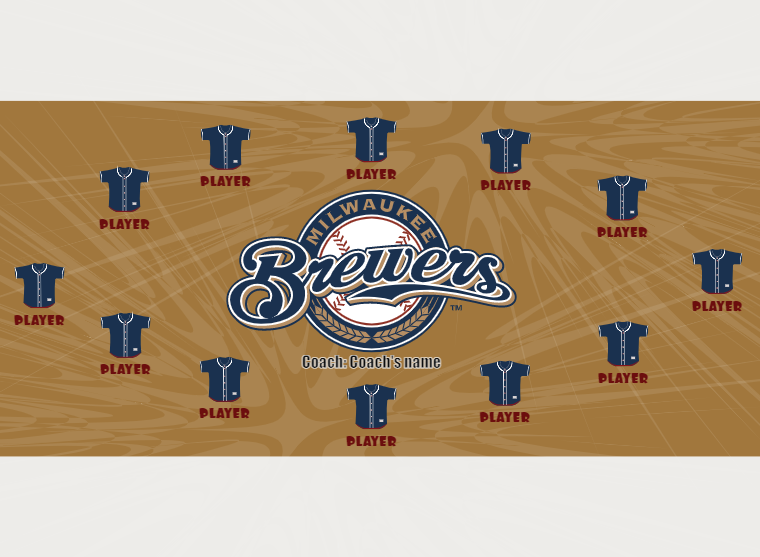 Brewers - Baseball - Pole Pocket Banner