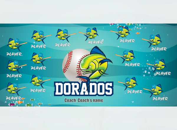 Dorados - Softball - Pole Pocket Banner