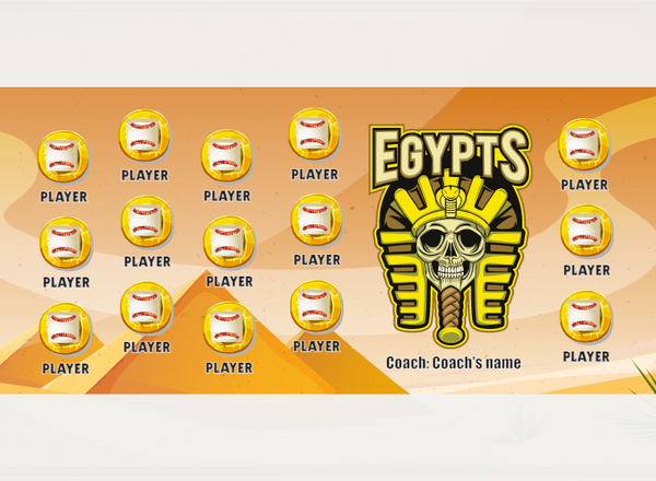 Egypts - Softball - Pole Pocket Banner