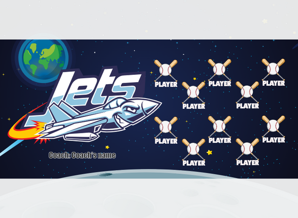 Jets - Softball - Pole Pocket Banner