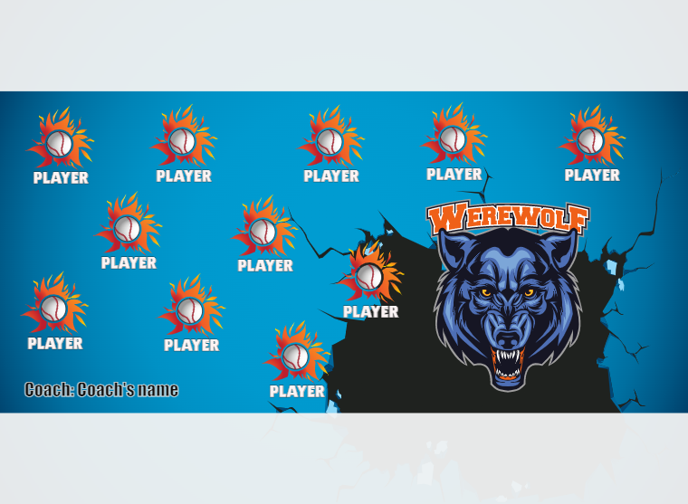 Werewolf - Softball - Pole Pocket Banner