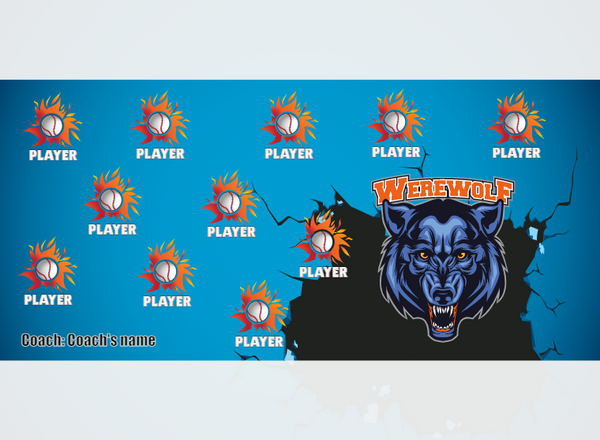 Werewolf - Softball - Pole Pocket Banner