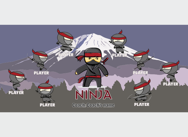 Ninjas - Softball - Pole Pocket Banner