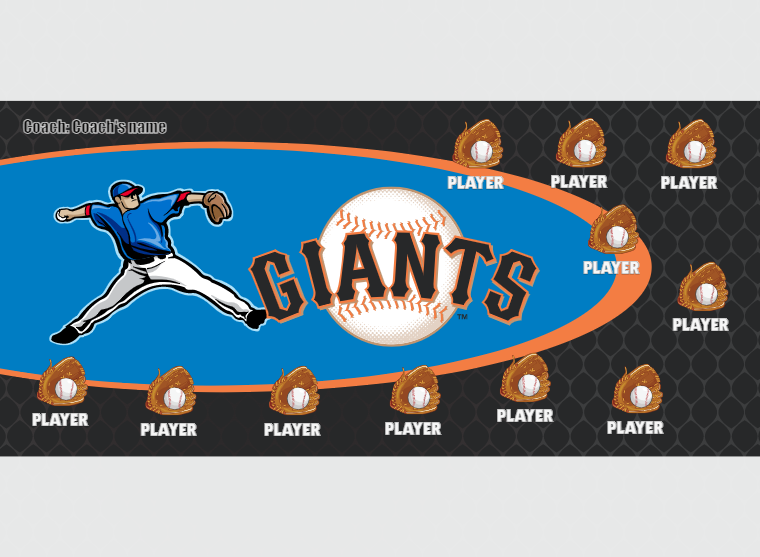 Giants - Baseball - Pole Pocket Banner