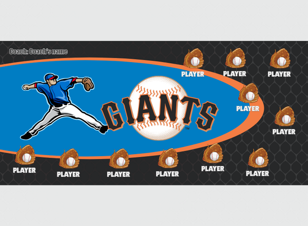 Giants - Baseball - Pole Pocket Banner
