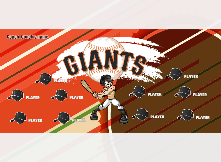 Giants - Baseball - Pole Pocket Banner