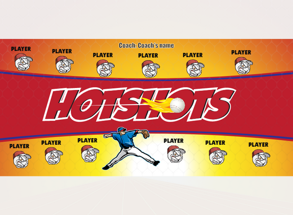 Hotshots 4 - Baseball - Pole Pocket Banner
