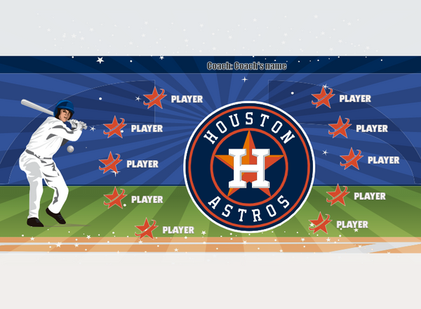 Houston 2 - Baseball - Pole Pocket Banner