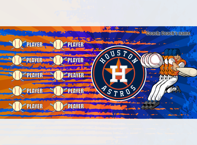 Houston - Baseball - Pole Pocket Banner