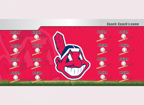 Indians 1 - Baseball - Pole Pocket Banner