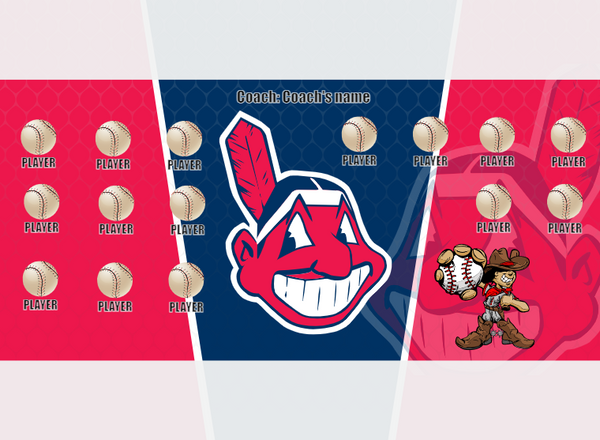 Indians 4 - Baseball - Pole Pocket Banner