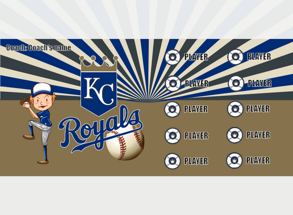 Kansas City Royals - Baseball - Pole Pocket Banner