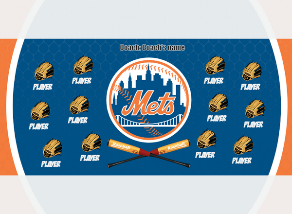Mets 2 - Baseball - Pole Pocket Banner