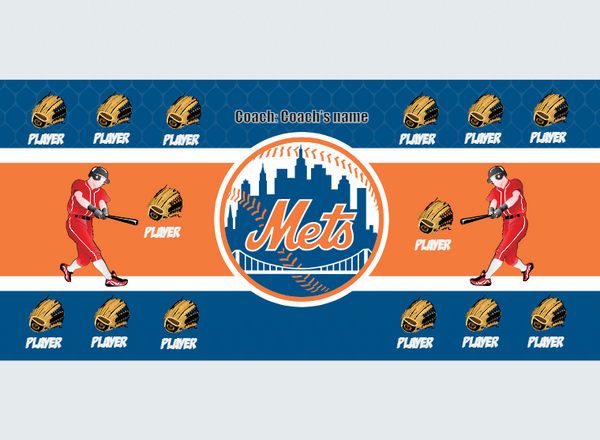 Mets - Baseball - Pole Pocket Banner
