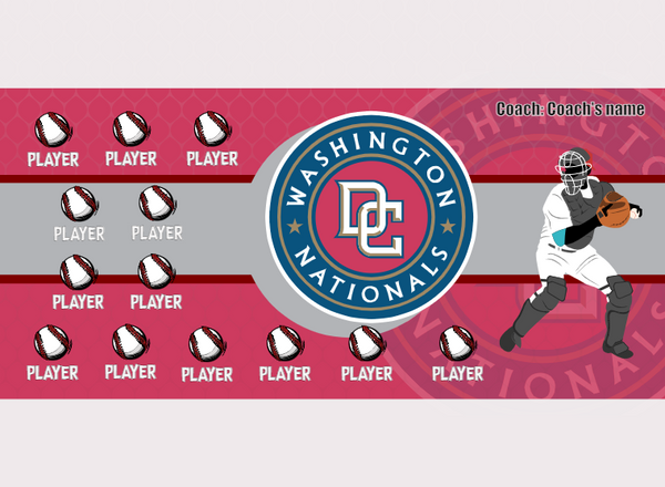 Nationals - Baseball - Pole Pocket Banner