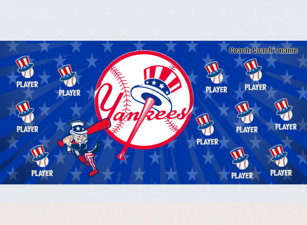 NEW York Yankees 2 - Baseball - Pole Pocket Banner