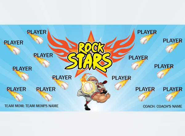 Rockstar1 - Softball - Pole Pocket Banner