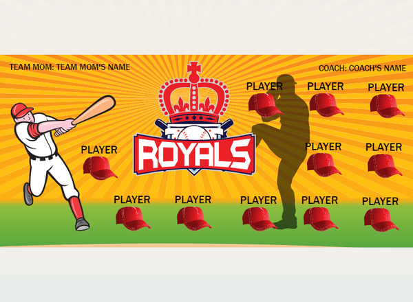 Royal1 - Softball - Pole Pocket Banner