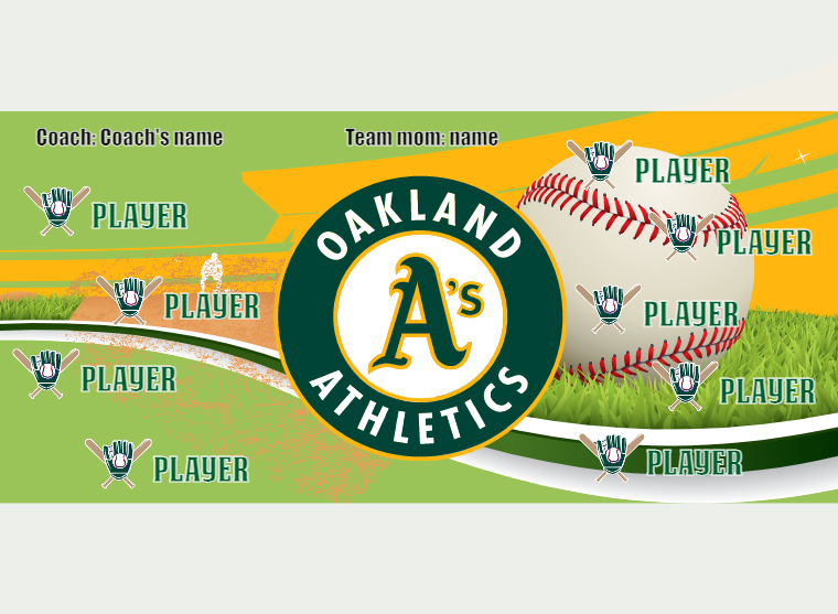 Oakland Athletics - Baseball - Pole Pocket Banner