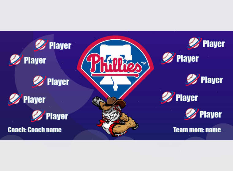 Philadelphia - Baseball - Pole Pocket Banner