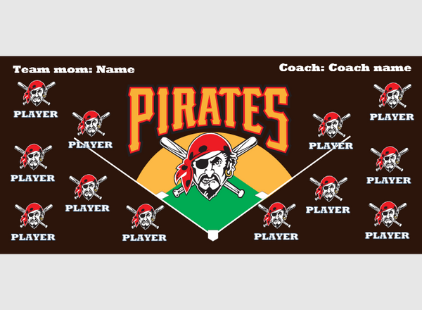 Pirates 2 - Baseball - Pole Pocket Banner