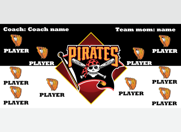 Pirates - Baseball - Pole Pocket Banner