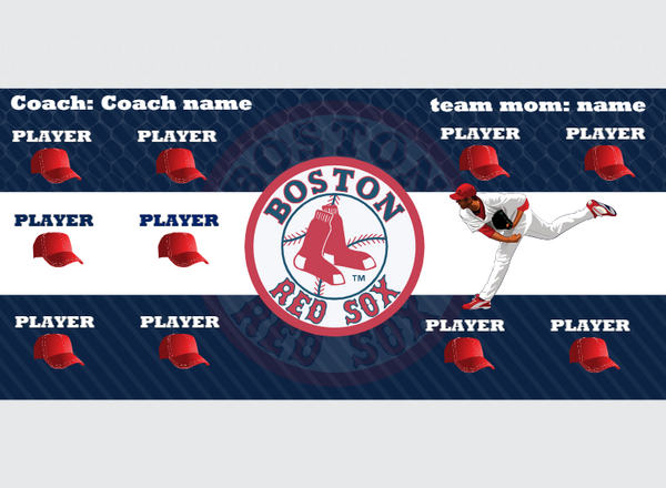 RED SOX - Baseball - Pole Pocket Banner