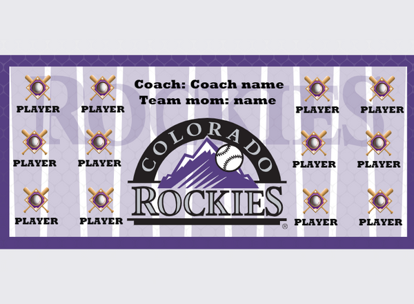 Rockies - Baseball - Pole Pocket Banner