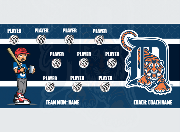 Tigers 3 - Baseball - Pole Pocket Banner