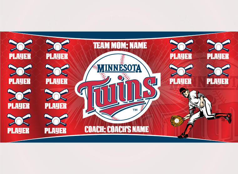 Twins - Baseball - Pole Pocket Banner