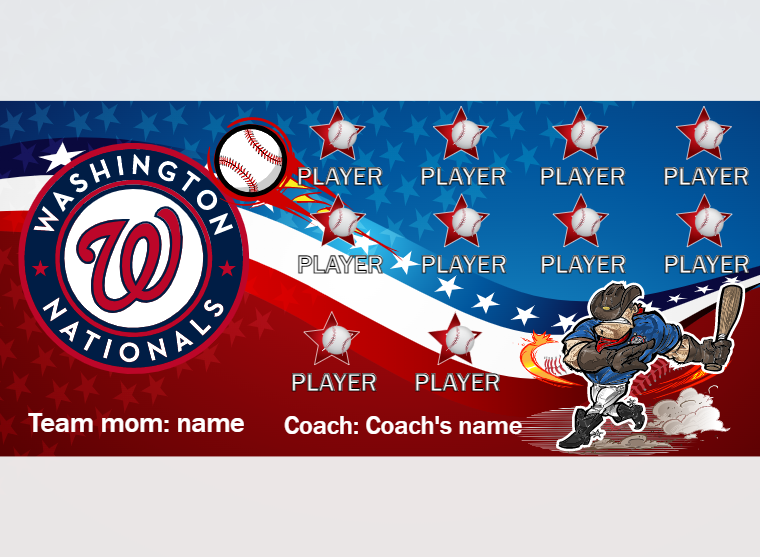 Washington - Baseball - Pole Pocket Banner