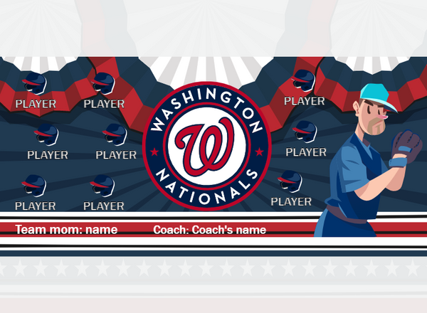 Washington Nationals - Baseball - Pole Pocket Banner
