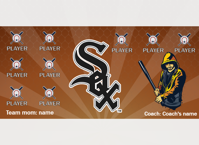 White Sox 2 - Softball - Pole Pocket Banner
