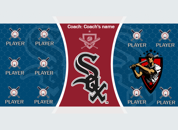 White SOX - Baseball - Pole Pocket Banner