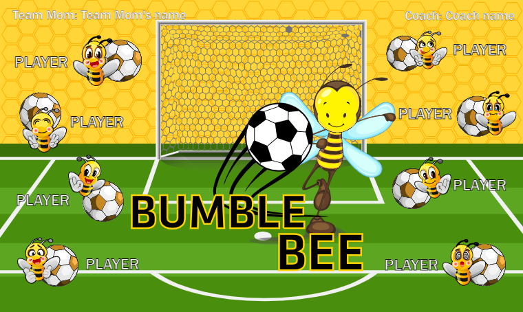 Bumble Bee - Soccer Banner