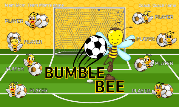 Bumble Bee - Soccer Banner