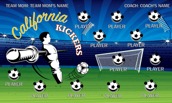 California Kickers - Soccer Banner